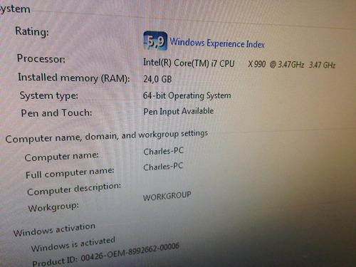 Computador Core I7 X990 3,47ghz