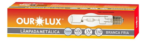 Lâmpada Vapor Metálico 400w E40 5000k Tubular 0197 - Ourolux