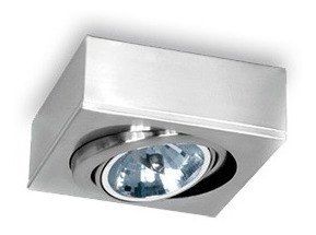 Imagen 3 de 4 de Plafon Spot De Techo Gam Acero Cardanico 3 Luces Ar111 /nexo