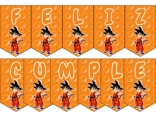 Kit Imprimible Cumpleaños,candy Dragon Ball Z Personalizable
