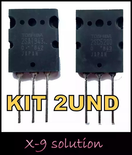 Kit 2pçs  2sc5200 Transistor Amplificador Toshiba