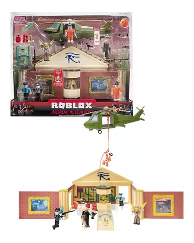 Bonecos Roblox Playset Luxo Jailbreak Museum Heist + Código