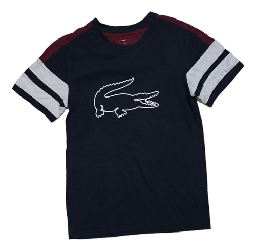 Playera Lacoste Chico S Azul 