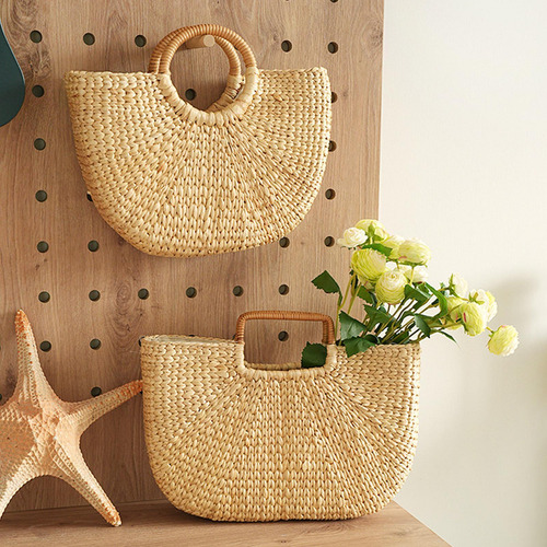 Bolso De Playa Tejido Para Mujer, Bolso De Paja, Bolso De L
