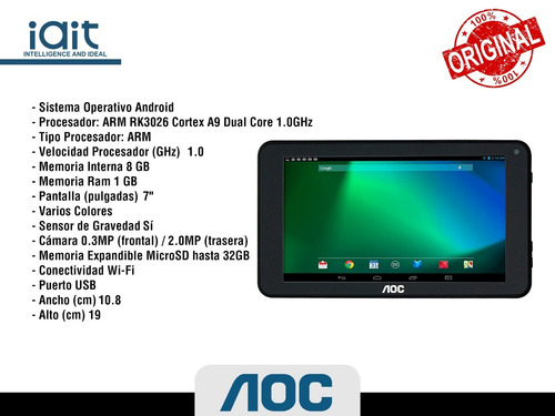 Tablet Aoc 7' D70j10