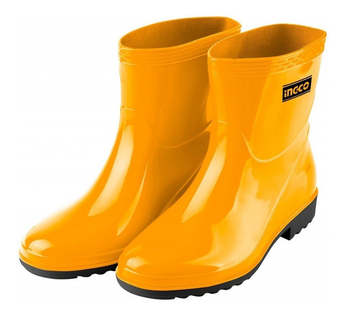 Bota Lluvia Corta Amarilla Talle 43 Ssh102l.43 Ingco