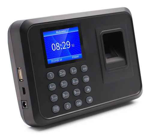 Reloj Checador Biometrico Huella Dactilar Memoria Usb 1000 Usuarios Oficina Edificio Vecindad Escuela Comedor