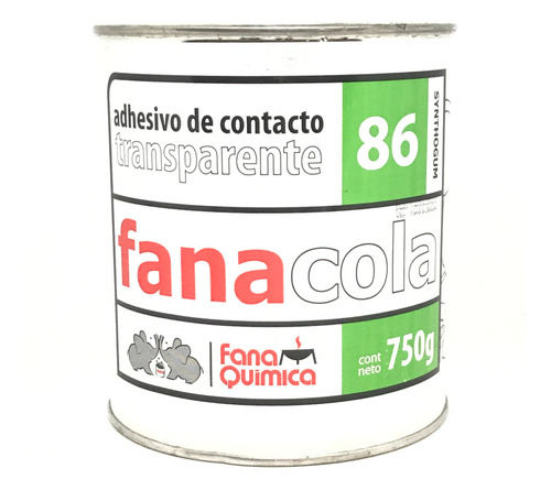 Adhesivo De Contacto Transparente Fana 86x750gr. 