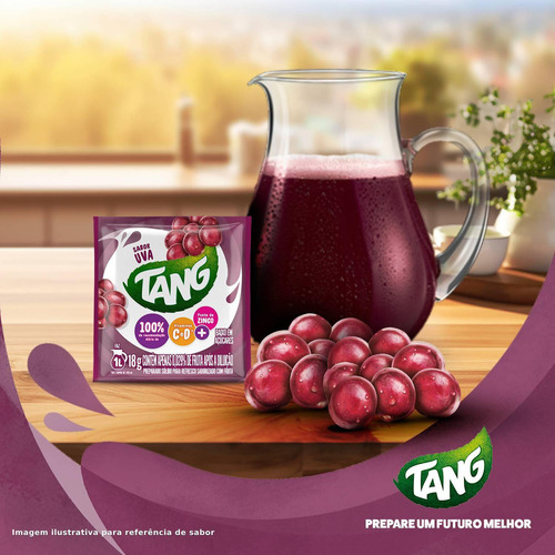 Refresco Em Pó Uva Pacote 18 Sachês 18g Tang