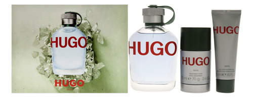 Set De Regalo Perfume Hugo De Hugo Boss Para Hombre, 3 Unida