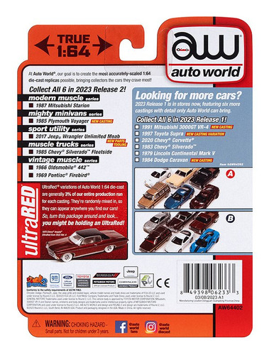 Mitsubishi Starion 1987 Release 2b 2023 1:64 Autoworld