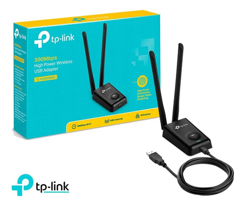 Adaptador Wifi Usb Tp Link Rompe Muro 300mbps Tl-wn8200nd