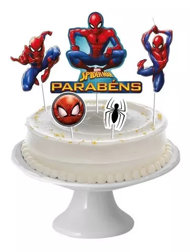 Terceira imagem para pesquisa de topo de bolo homem aranha