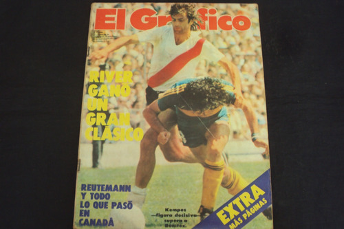 Revista El Grafico # 3234 - Tapa River-boca (kempes)