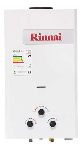 Aquecedor Gas Rinnai 11l Reu105br Gn Cor Branco 110V/220V