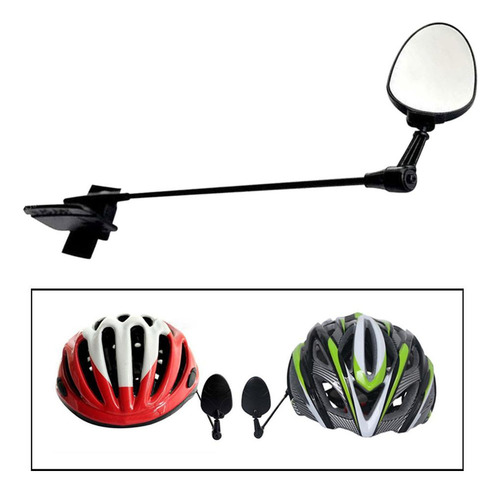 . Espejo De Casco De Bicicleta Ajustable De 360 Grados