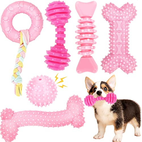 Puppy Toys, 6 Pack Dog Chew Toys For Puppy Teething Cut...