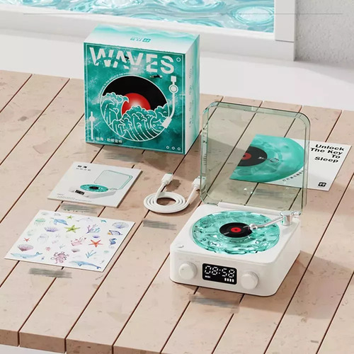 Tocadiscos De Vinilo Retro Con Bluetooth The Waves