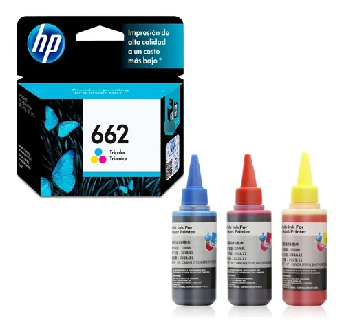 Cartucho 662 Original Color Para 2516 3515 4645 1015 + Tinta