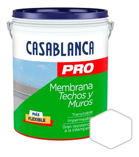 Casa Blanca Pro Techos Y Muros Impermeab | 4lt