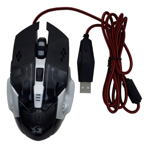 Mouse Gamer Ratón Profesional Optical Luces 3600dpi
