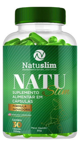 Natu Slim  30 Original  Caps Natural  500mg