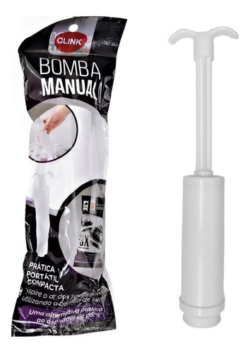 Bomba Manual Para Sucção Retira Ar Do Saco A Vacuo Plástico