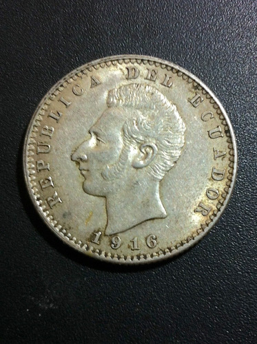 Moneda De Ecuador 1916 Colección Plata Oferta+ Regalo