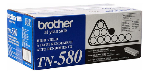 Tóner Brother Tn-580 Negro, 7,000 Páginas