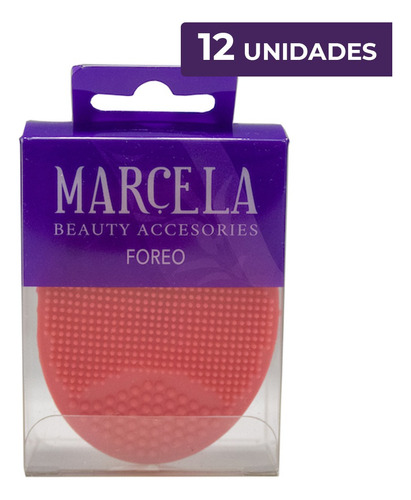 Esponja Facial Exfoliante De Silicon Marcela - 12 Unidades