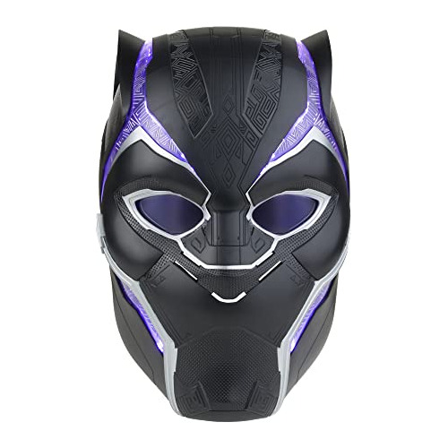 Casco Electrónico Black Panther Premium Con Luces Y Lentes Abatibles, Artículo Coleccionable
