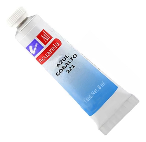 Pintura Acuarela Atl Tubo T-3 8ml Color #221 Azul Cobalto