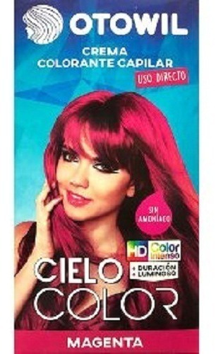 Otowil Tintura Color Fantasía Magenta Cielo Color X6unidades