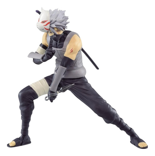 Figura De Acción Kakashi Hatake Anbu 17 Cm Alto Anime Naruto