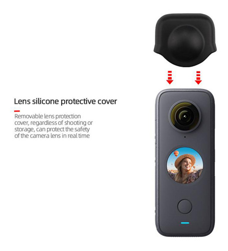 Imagem 7 de 10 de Câmera Caso Protetor De Silicone Para Insta360 Um X2 Ação