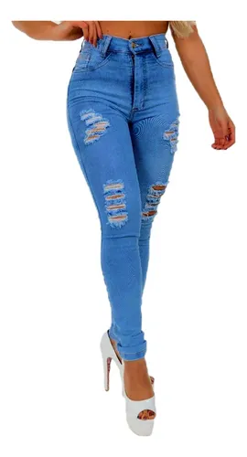 Cal a Jeans Feminina Bonita Lycra Veste Bem Promo o Skinny