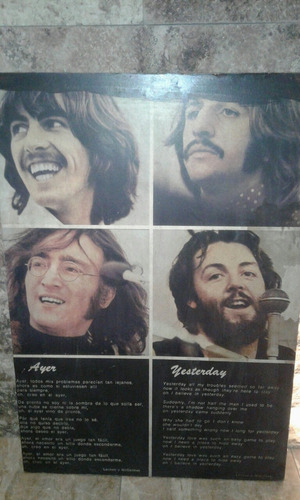Cuadro The Beatles Con Canción 