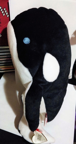 Peluche Ty Pillow Pals Tide Orca Whale Ballena 1997 Grande