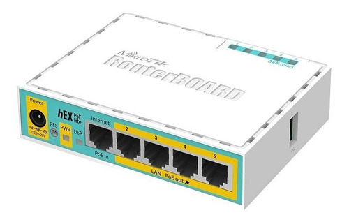 Mikrotik Rb750upr2 Hex Poe Lite 5 Puerto 10/100 Router 64 Mb