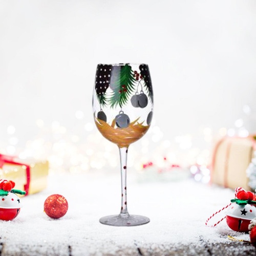 Navideña, Copa Para Beber Vino, Copa Para Vino Estilo D