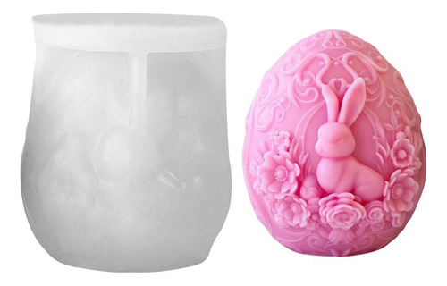 Molde 3d De Silicona Para Huevos De Pascua Y Velas De Aromat