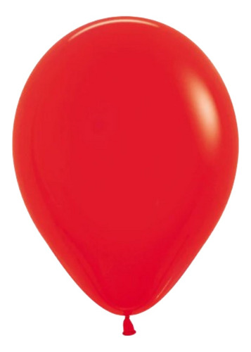 Globos Bombas R-12 30 Cm X 6 Und Rojo