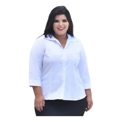 Camisa Social M3 4 Plus 152 Feminina Uniforme