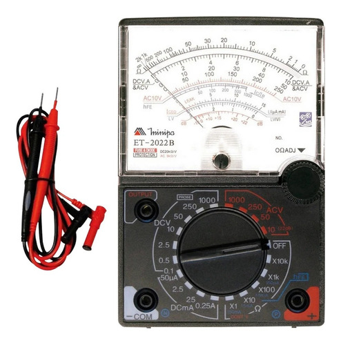 Multimetro Analogico 10a-20mohms Minipa Et-2022b