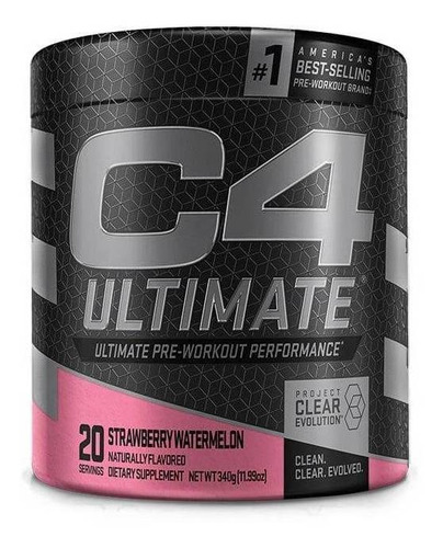 Suplemento em pó Cellucor  C4 Ultimate cafeína C4 Ultimate sabor  strawberry watermelon em pote de 340g