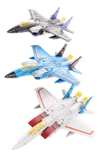 Transformador Starscream Equipo De Vuelo 3 Robots Aviones
