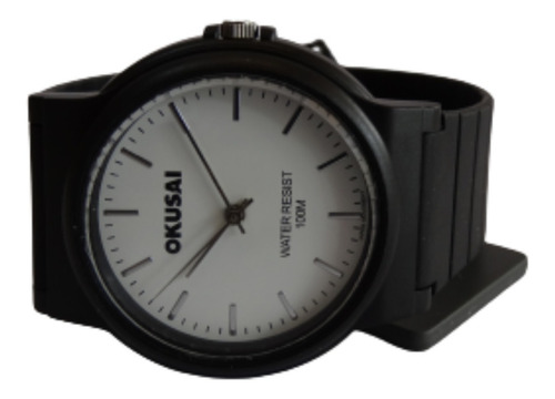 Imagen 2 de 9 de Reloj Okusai Ok42 Clásico Wr100 Caucho Garantía Oficial 12 M