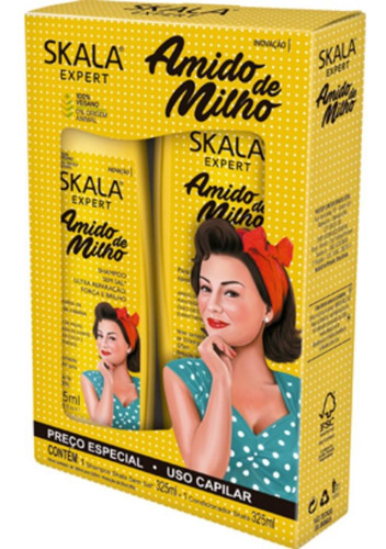 Shampoo + Condicionador Skala Amido De Milho 325ml