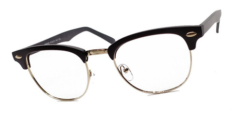 Lente Graduados Personalizados Hi Index Antireflejante Negro Mate Aro Plateado