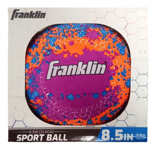 Pelota Deportiva Franklin Brillosa Salpicaduras De Colores